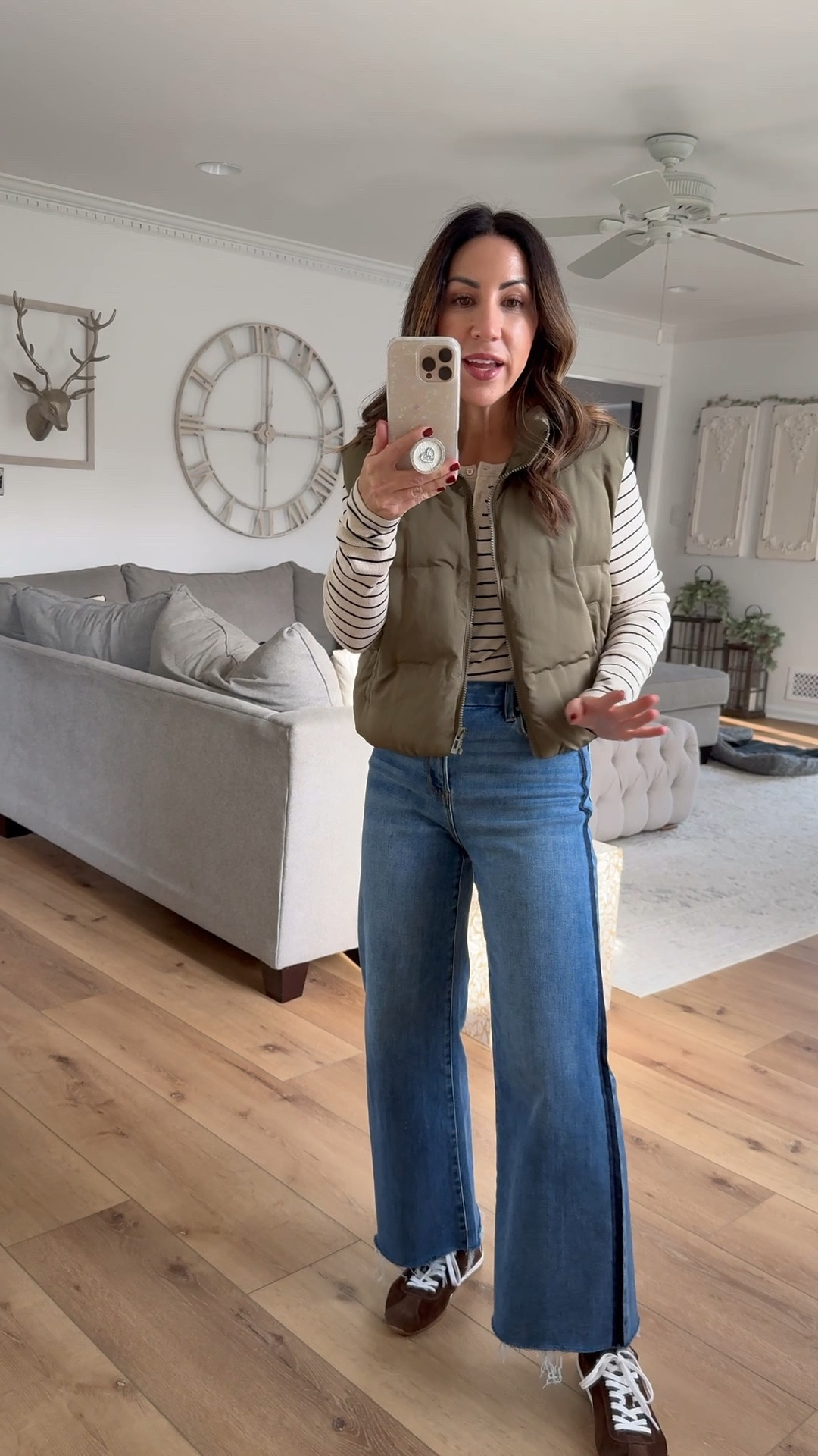 Social Threads code Tammy15 thru 11/7. Tuxedo jeans, 25, small Henley, small vest, brown sneakers TTS.

#LTKSaleAlert #LTKOver40 #LTKFindsUnder100