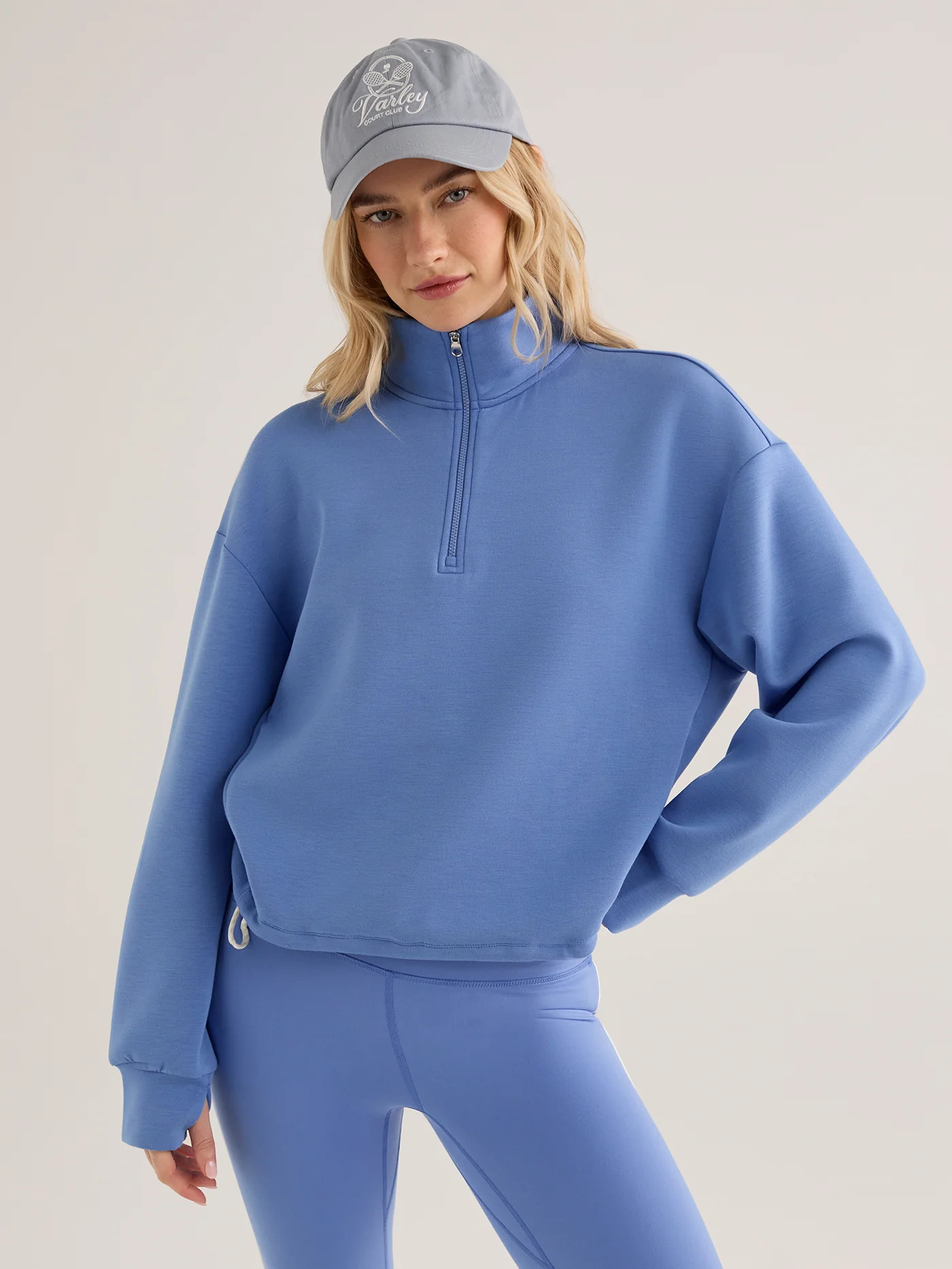 Sian Cropped Half-Zip Active Sweatshirt | Varley US | Varley US