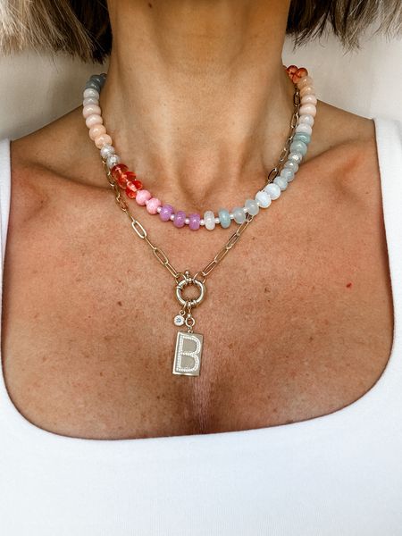 These necklaces together! 😍 Love this for summer! The rainbow stone necklace comes in several colors! 

Loverly Grey, summer jewelry, Anthropologie finds, jewelry, necklaces

#LTKStyleTip