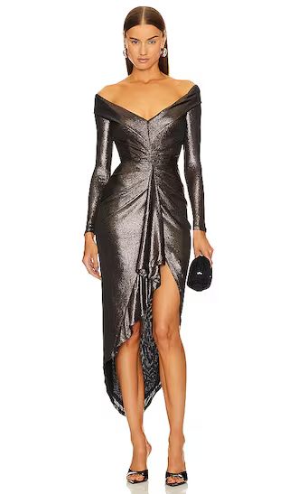 x REVOLVE Cosmo Midi Dress in Bronze | Revolve Clothing (Global)