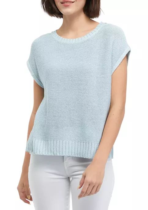 Women's Short Cap Sleeve Boxy Knit Sweater | Belk