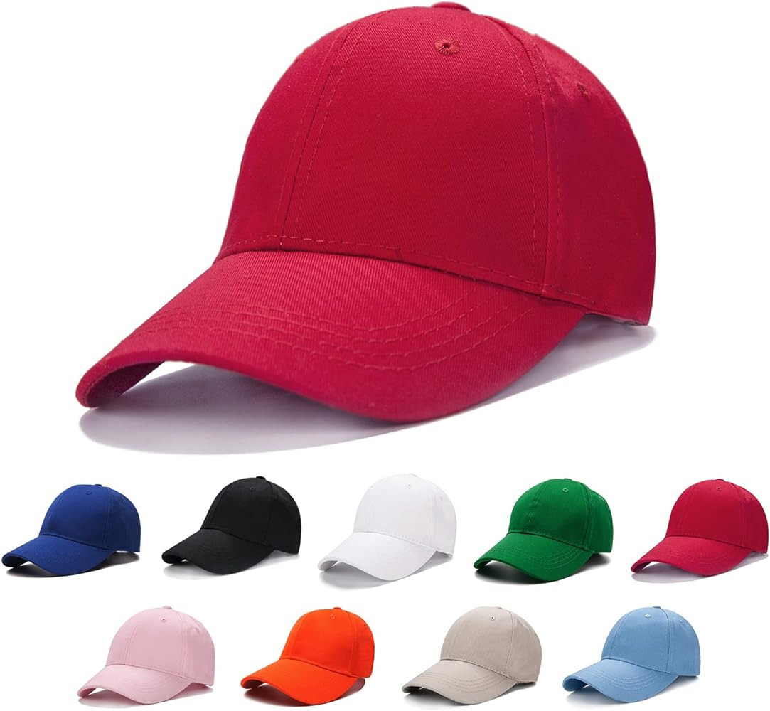 Edoneery Baseball Cap for Kids-Adjustable Washed Cotton Golf Toddler Hat for Boys & Girls | Amazon (US)