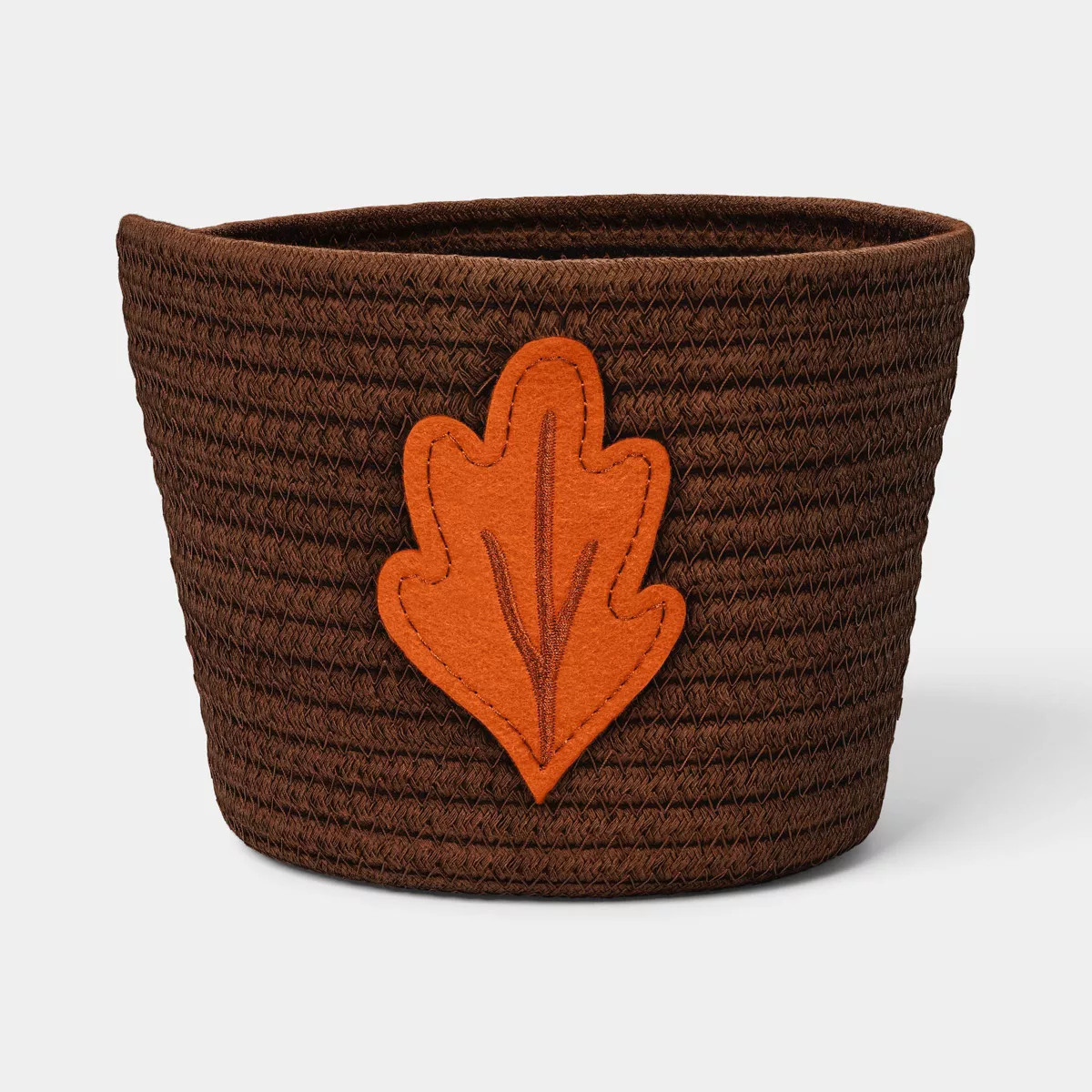 Halloween Leaf on Brown Harvest Rope Basket - Hyde and EEK! Boutique™ | Target