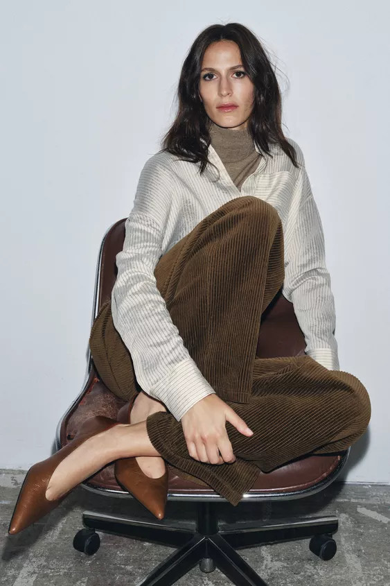 LEATHER KITTEN HEEL SHOES | Zara US