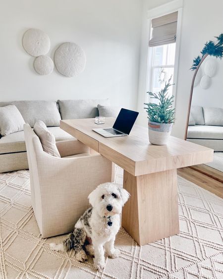 After a year of waiting our sleeper sofa has arrived and makes my office a guest space if we need it! It's the the Taft cement - a fabric I'd used before and knew was super durable with young kids in the house. The blinds are the color capri ivory

#LTKSeasonal #LTKsalealert #LTKhome