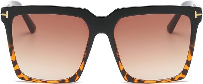 AIEYEZO Oversized Square Sunglasses for Women Men Fashion Big Frame Shades Outdoor Sports Driving... | Amazon (US)