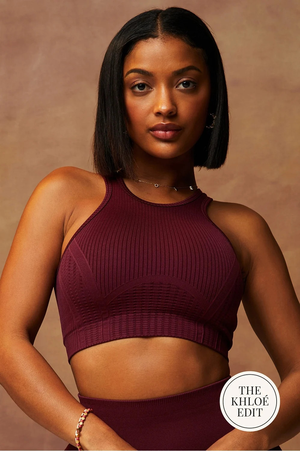 Seamless Low Impact Open Back Bra | Fabletics - North America