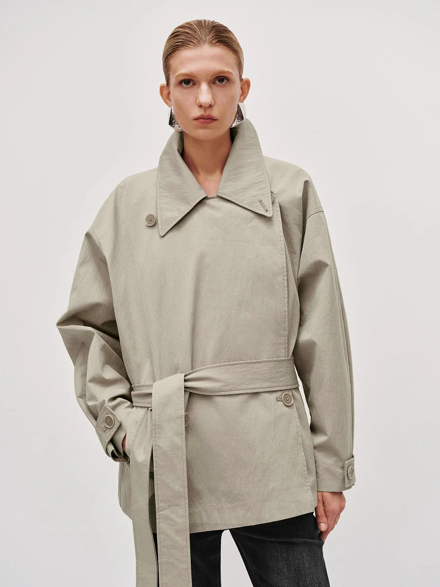 Belted Short Trench Coats | Urban Revivo