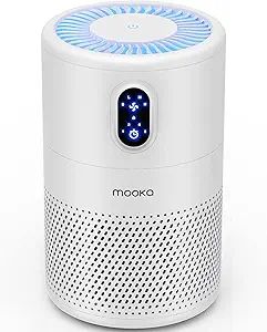 MOOKA Air Purifiers for Home Large Room up to 1076ft², H13 True HEPA Air Filter Cleaner, Odor El... | Amazon (US)