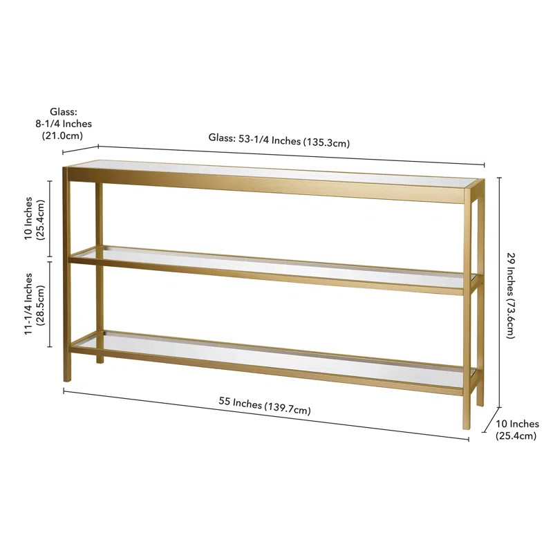 Edel Glass Top Console Table | Wayfair North America