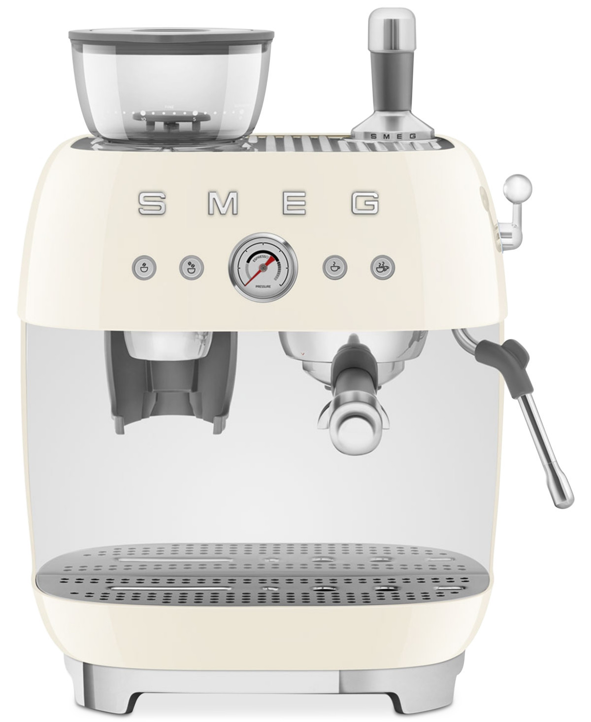 Smeg 50s Retro Style Aesthetic Espresso Coffee Machine - Beige | Macy's