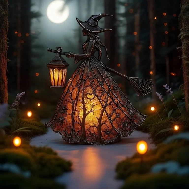 Eliaeconx Halloween Witch Lamp LED Decor for Halloween Party Home Indoor Outdoor Spooky Night Lig... | Walmart (US)