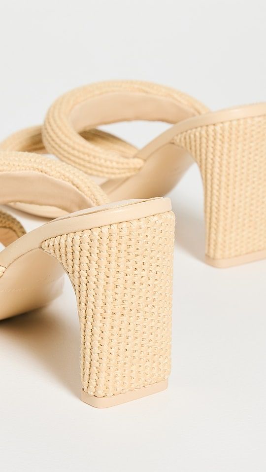 Puffy Strap Raffia Sandals | Shopbop