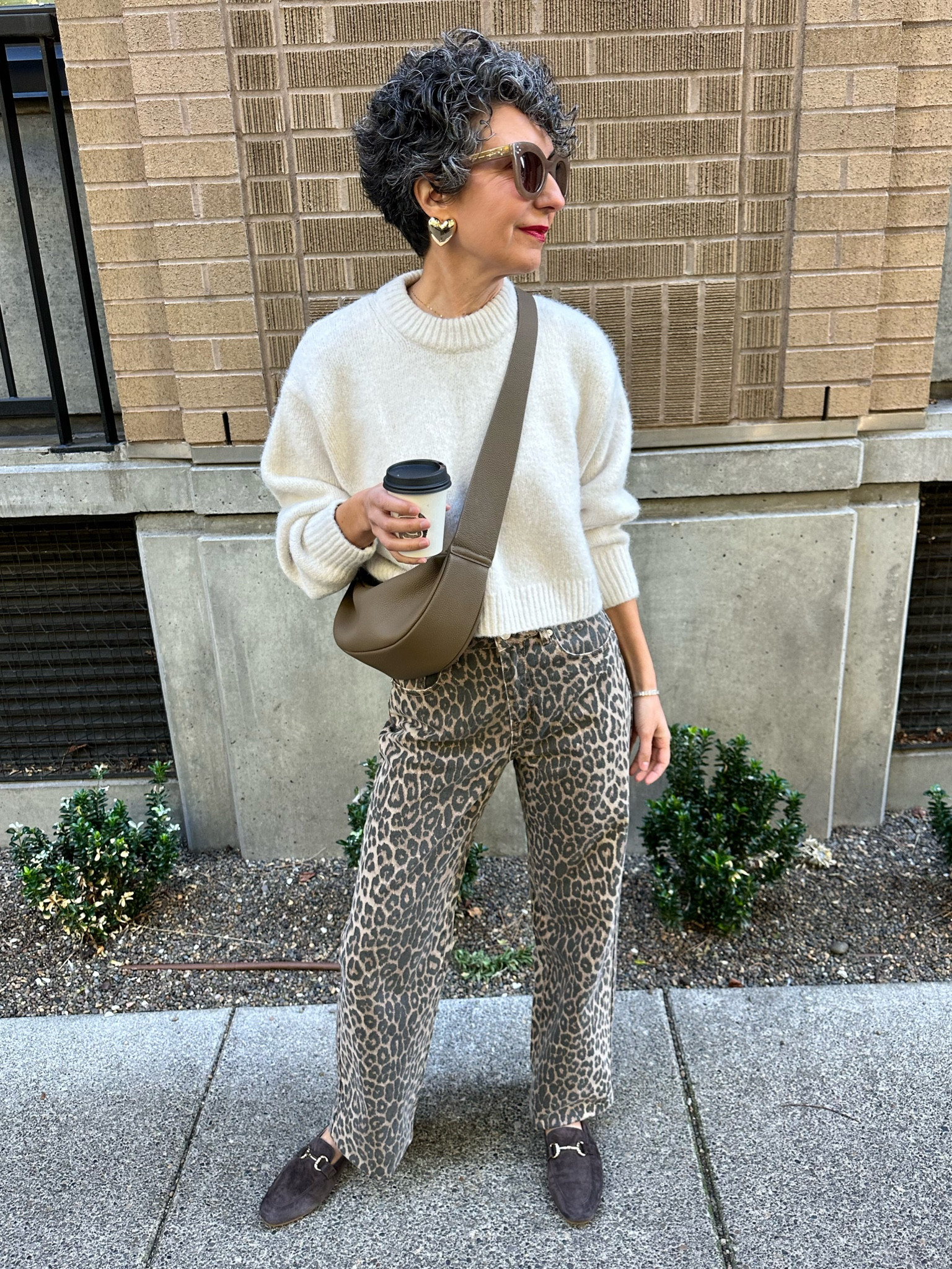 Saturday #ootd 
My exact leopard pants are from Ross (the brand is Disclosure) but I linked a pair from Amazon which are almost identical! 
.
#ootd #leopardjeans 

#LTKSeasonal #LTKFindsUnder50 #LTKStyleTip