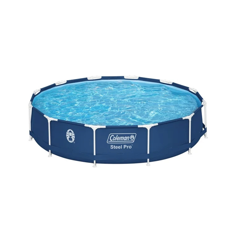 Coleman Steel Pro 12 ft. x 33 in. Round Metal Frame Above Ground Pool Set | Walmart (US)