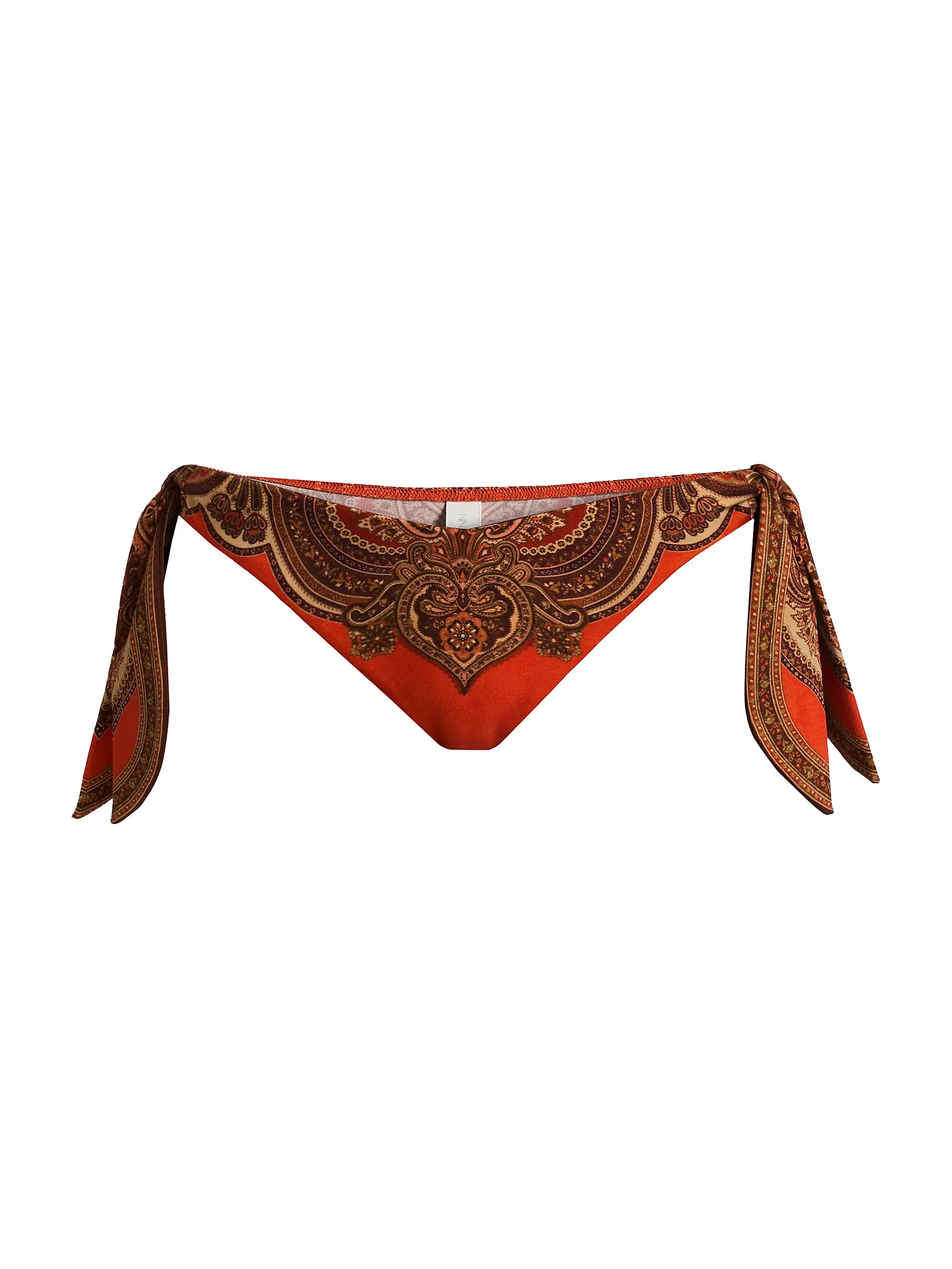 Zimmermann Mahon Scarf Tie Bikini Bottom | Saks Fifth Avenue | Saks Fifth Avenue
