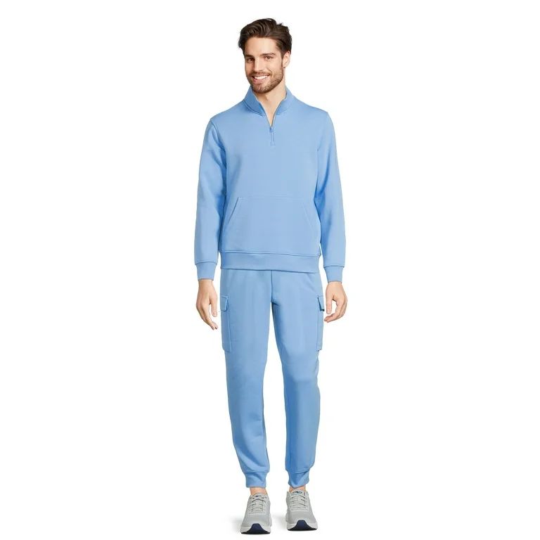 Athletic Works Men’s Fleece Quarter Zip Pullover, Sizes S-3XL | Walmart (US)