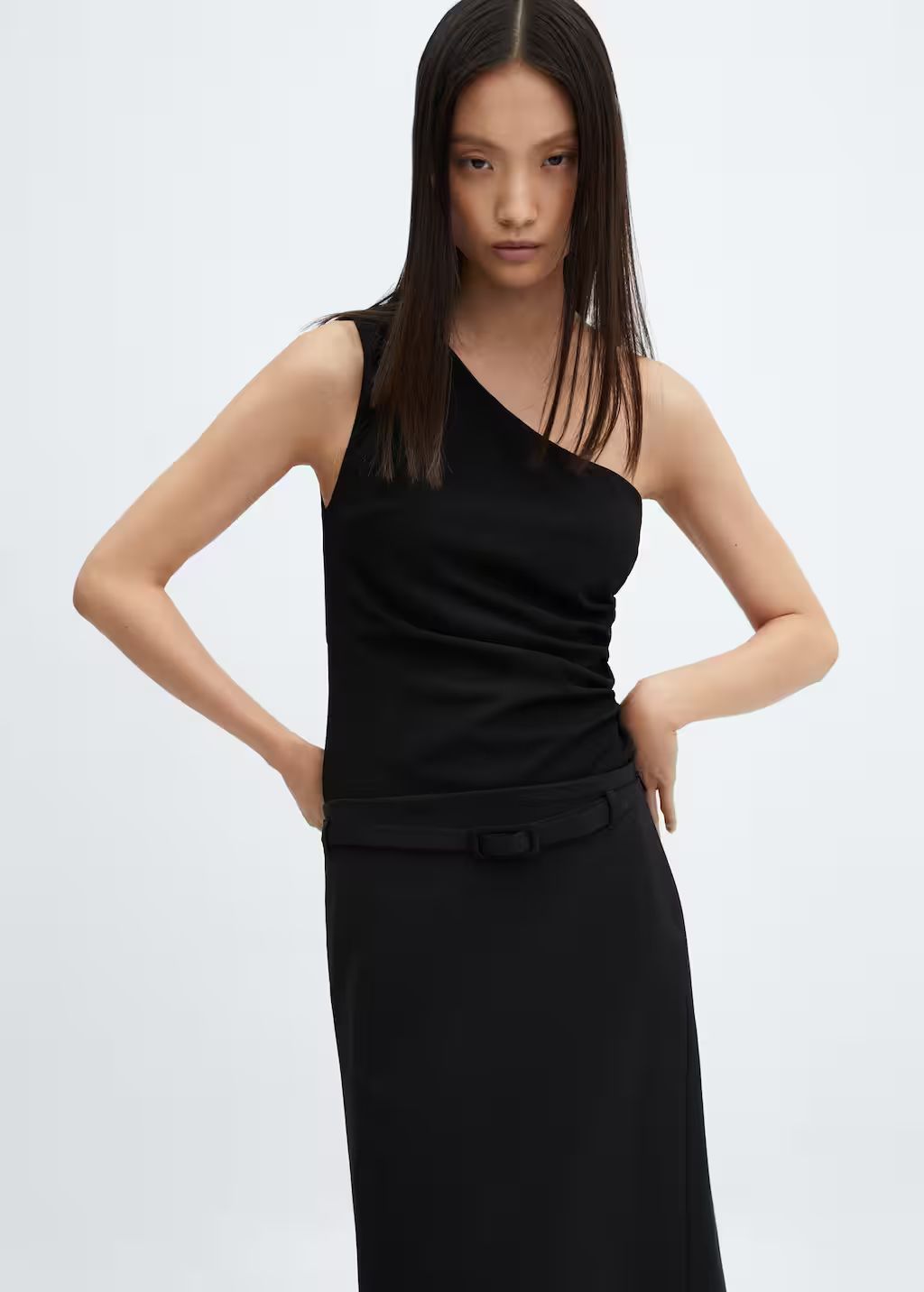 Asymmetric design top -  Women | Mango USA | MANGO (US)