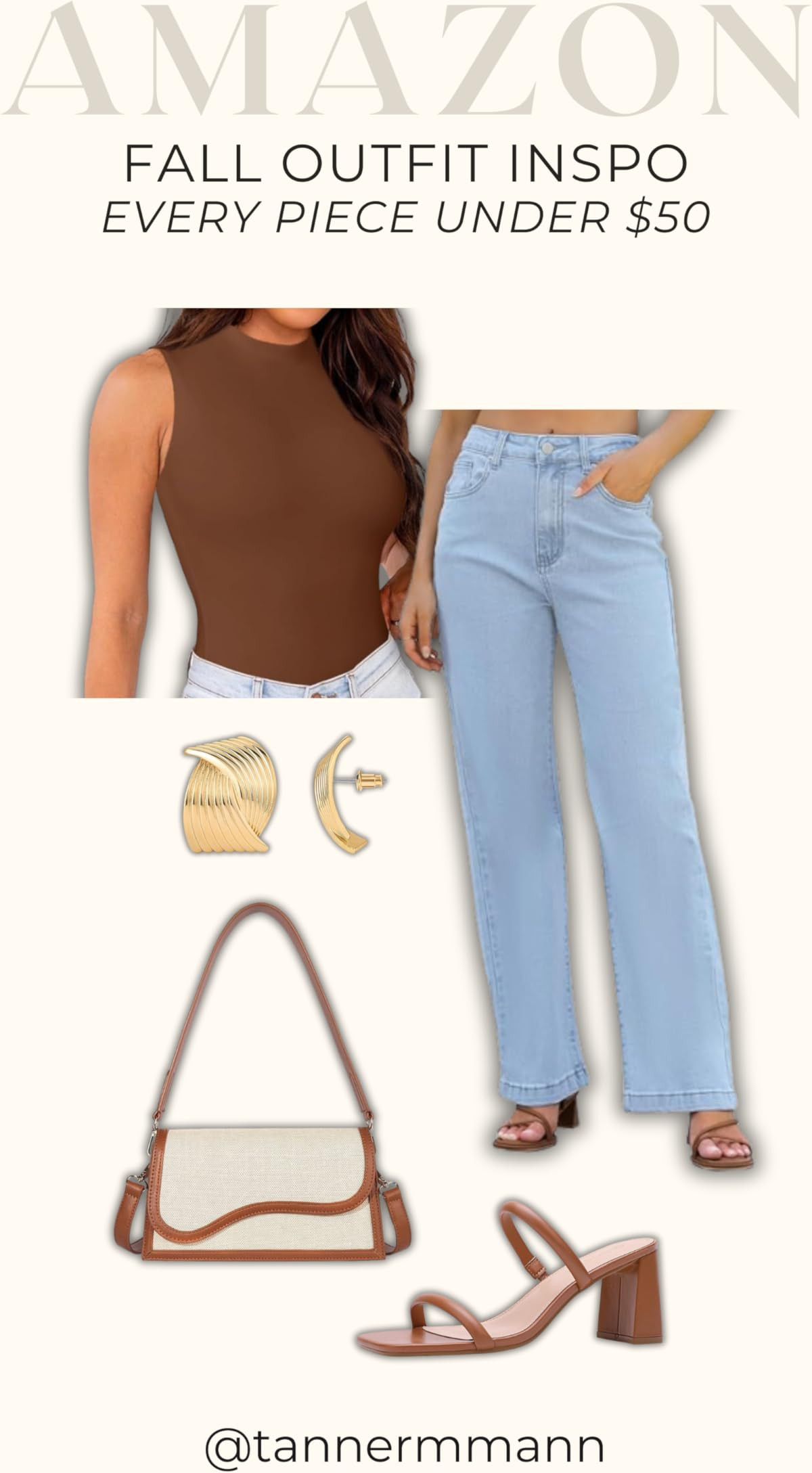 ETTELO Womens Jeans High Waisted Straight Leg Loose Stretchy Lightweight Tummy Control Trendy Jeans for Women 2025 | Amazon (US)