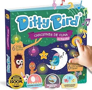 DITTY BIRD Spanish Nursery Rhymes Book Bedtime Edition | Bilingual Musical Books for Toddlers, En... | Amazon (US)