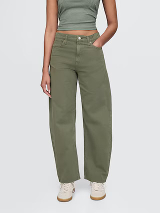 High Rise Barrel Jeans | Gap | Gap (US)