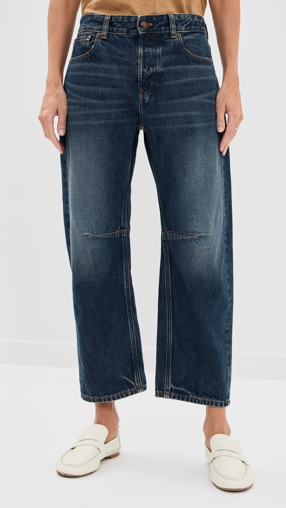 Petite Darted Barrel Leg Jeans | Shopbop