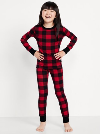 Gender-Neutral Snug-Fit Graphic Pajama Set for Kids | Old Navy (US)