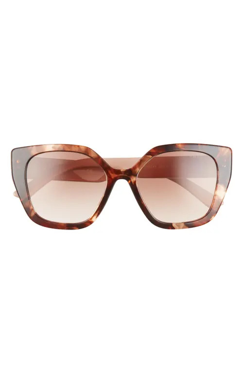 Prada 52mm Butterfly Sunglasses in Brown Tortoise at Nordstrom | Nordstrom