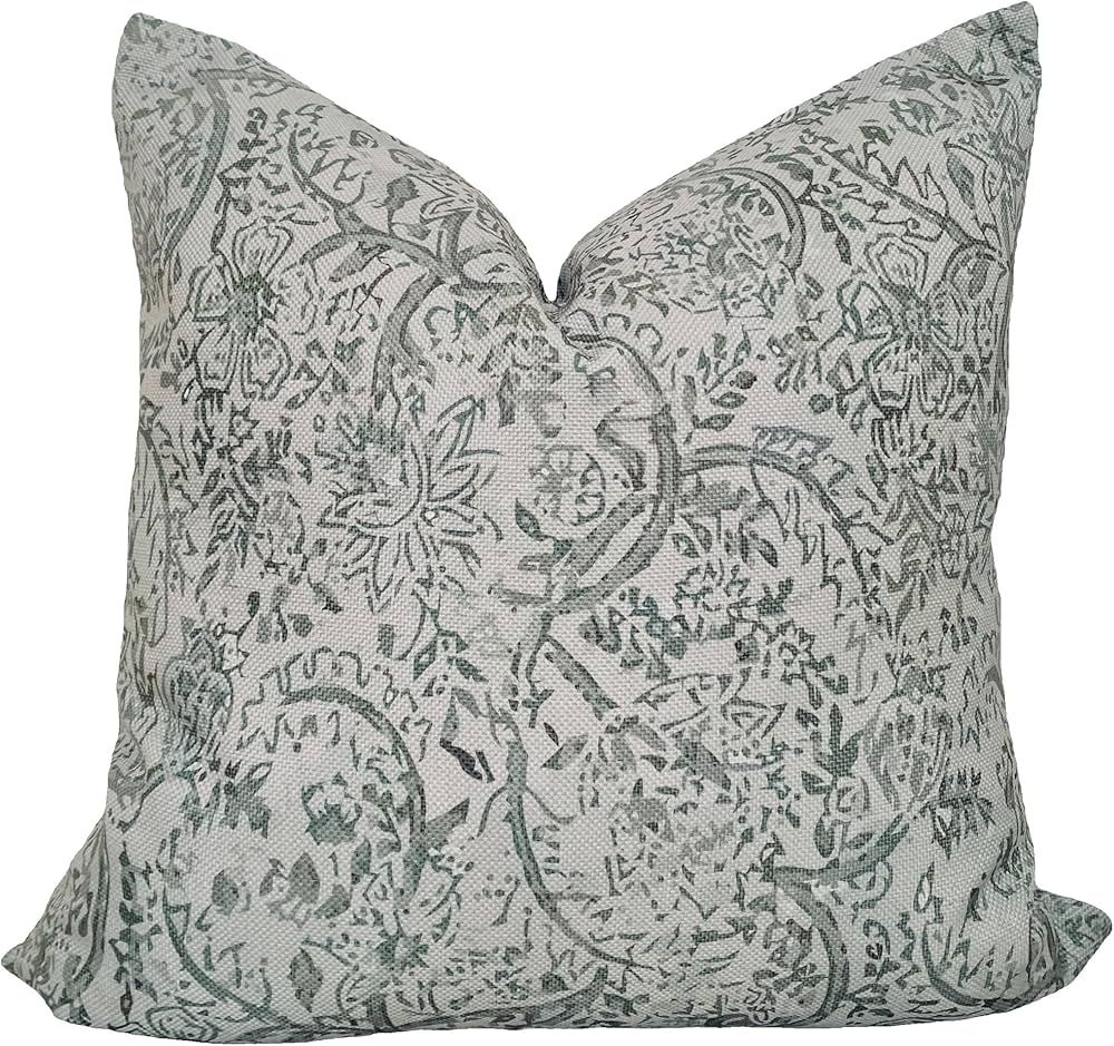 Decorative Floral Print Pillow Cover in Beige/Brown for Home Decor/Design, Throw Pillow Case/Cove... | Amazon (US)