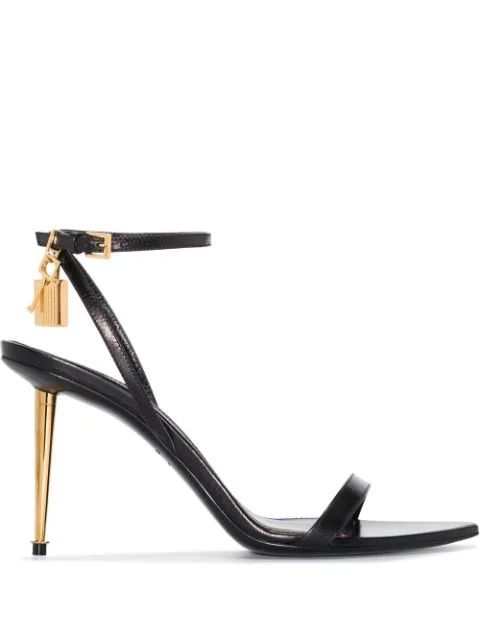 New SeasonTOM FORDPadlock 85mm stiletto-heel sandals | Farfetch Global