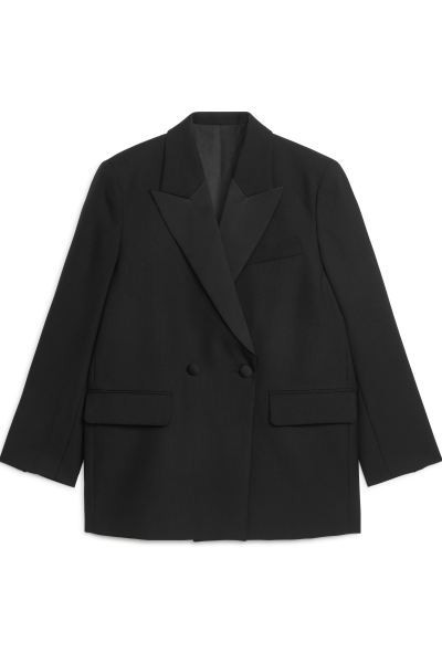 Oversized-Blazer aus Wolle und Hopsack | H&M (DE, AT, CH, NL, FI)