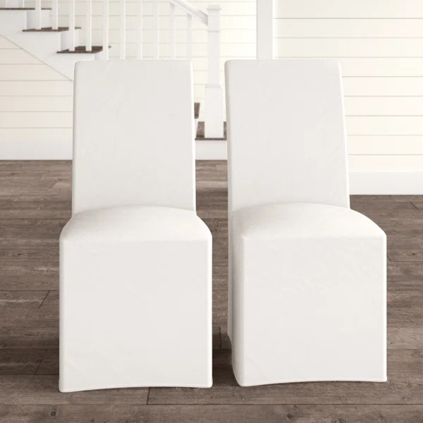 Burbury Linen Parsons Chair (Set of 2) | Wayfair North America