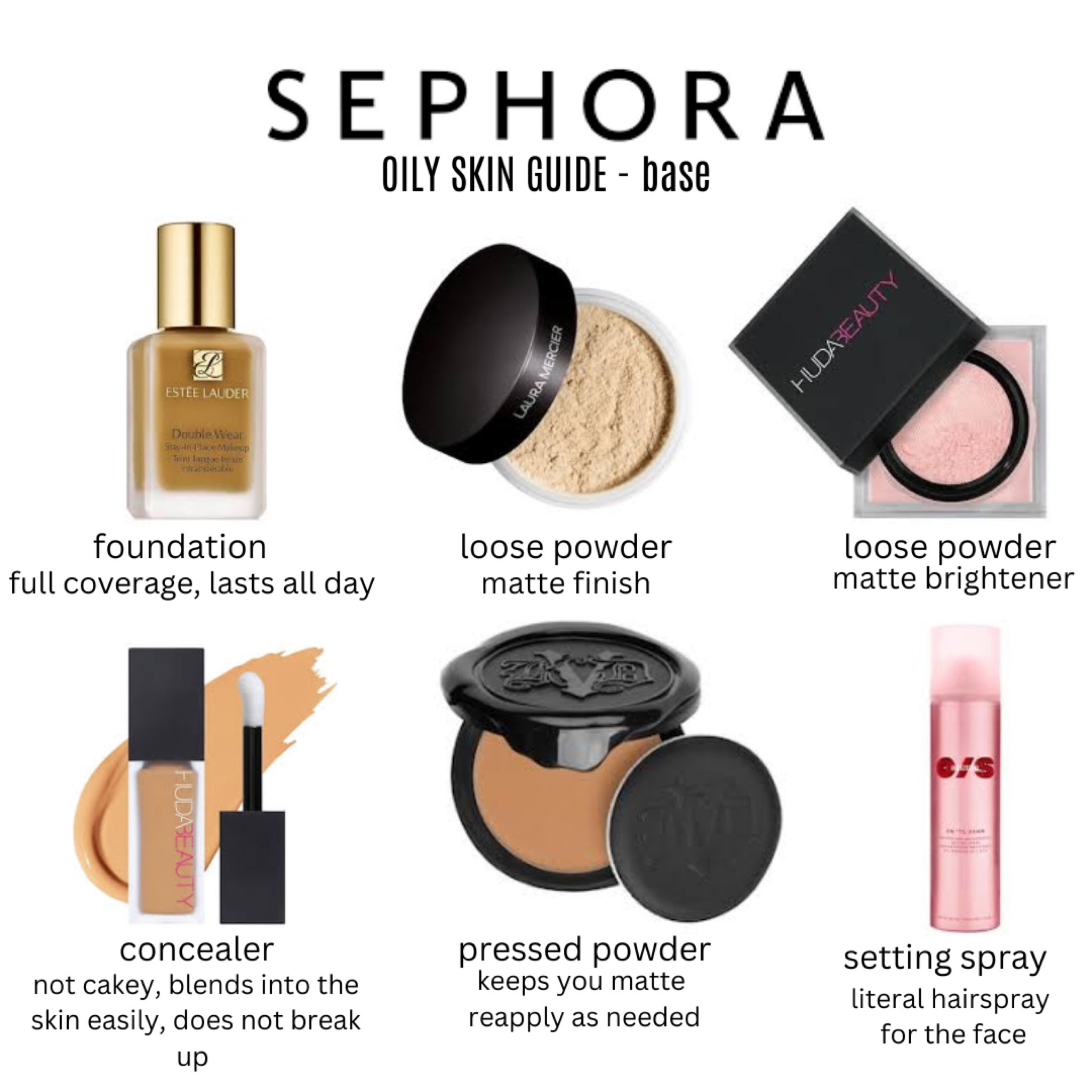 SEPHORA SALE RECOMMENDATIONS - OILY SKIN GUIDE

Estée Lauder, Laura Mercer, Huda beauty, KVD beauty, one size. Oily skin essentials. 

#makeup #esteelauder #hudabeauty #kvdbeauty #onesize #oilyskin #makeupp

#LTKxSephora #LTKbeauty