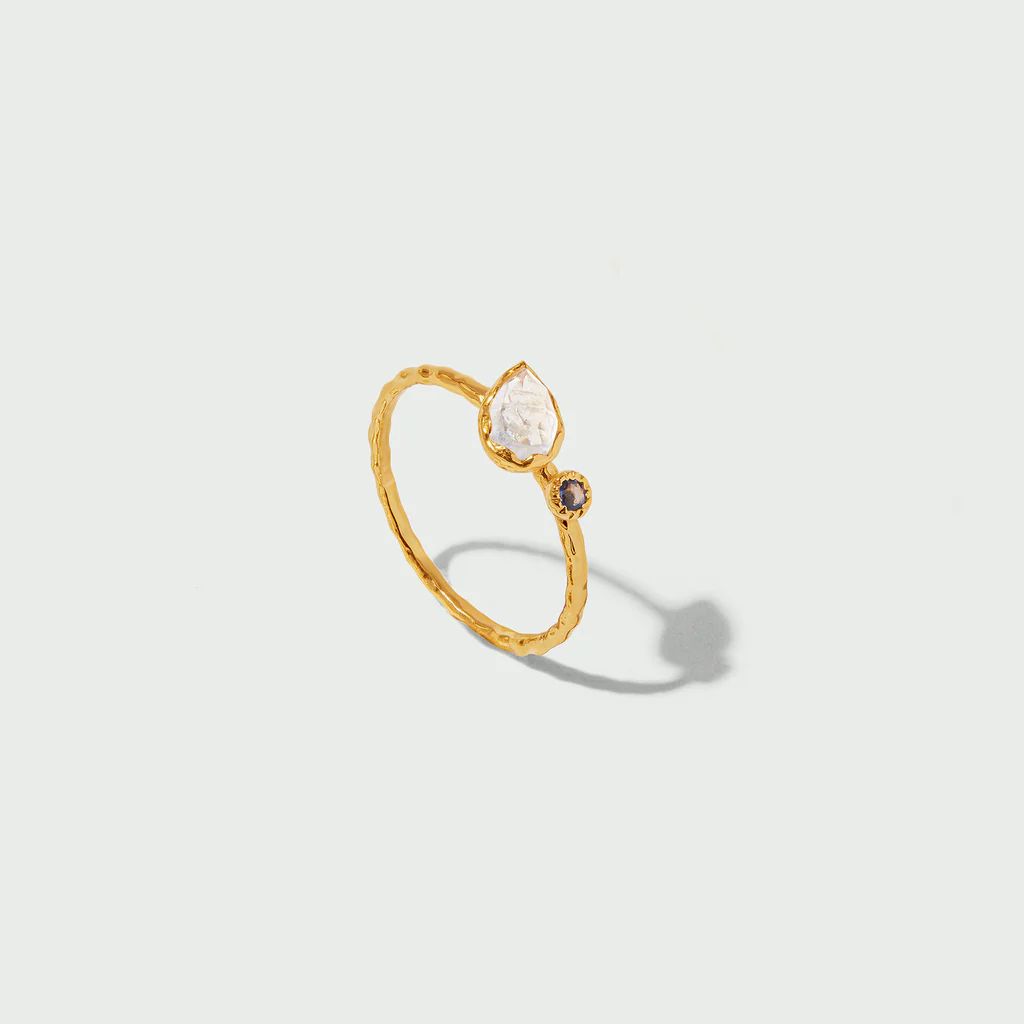 LUXE Moonstone Semi-Precious Ring | Orelia