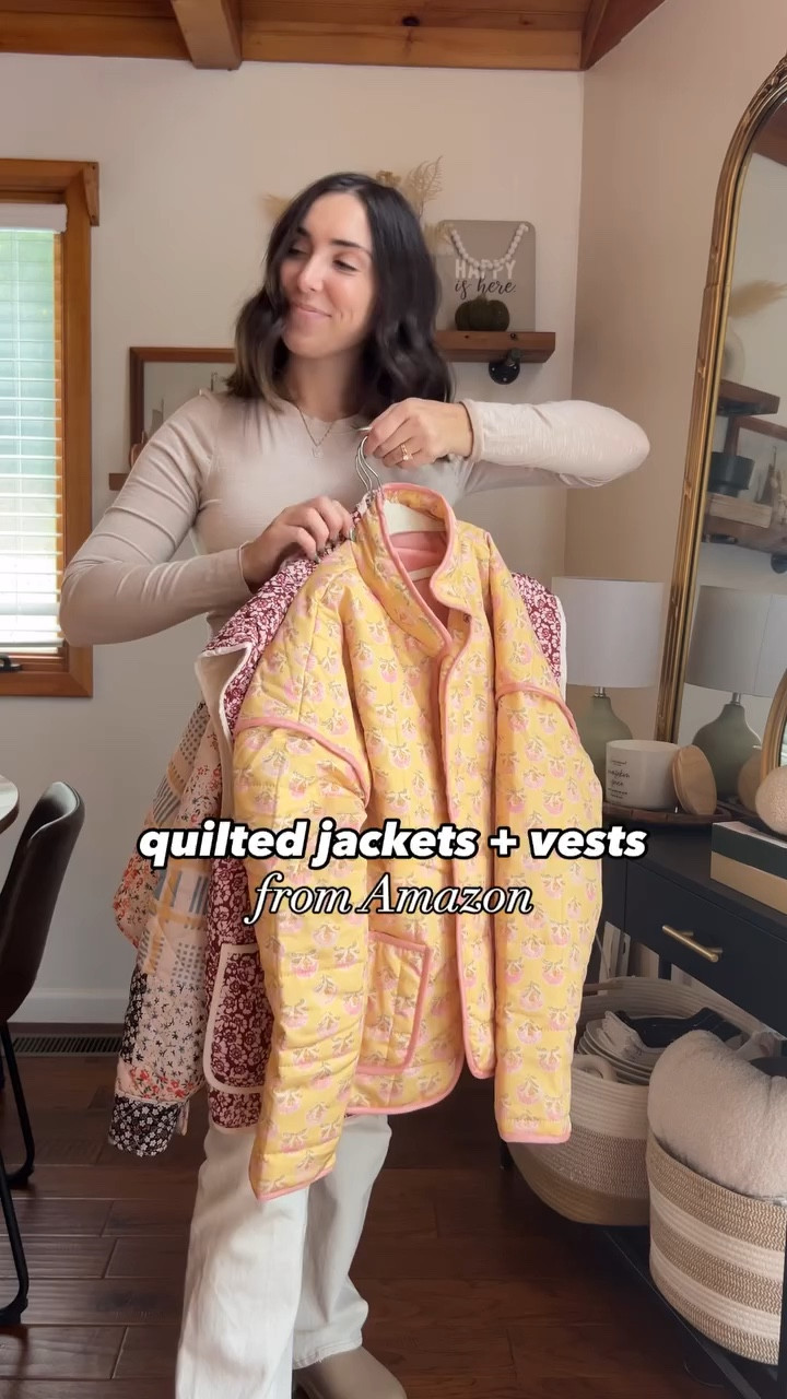 Amazon quilted jacket and vest, FP lookalikes ALL under $32 😱

Jacket 1: $31.66 (Compare to $198.00)
Jacket 2: $25.99 (Compare to $198.00)
Vest: $23.98 with coupon (Compare to $149.00)

I’m 5’8” size 8 for reference and wearing a M

#momswithstyle #momootd #momoutfits #everydaystyle #outfitideas #casualstyle #momstyle #outfitinspo #amazonfashion #fplookalike #freepeoplestyle #quiltedjacket #quiltedvest #falljackets #lightjacket 

#LTKVideo #LTKMidsize #LTKFindsUnder50
