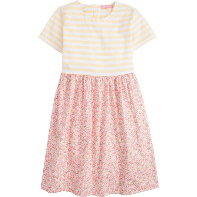 BISBY | Rosie Dress, Pink Tulip (Multicolor, Size 5Y) | Maisonette | Maisonette