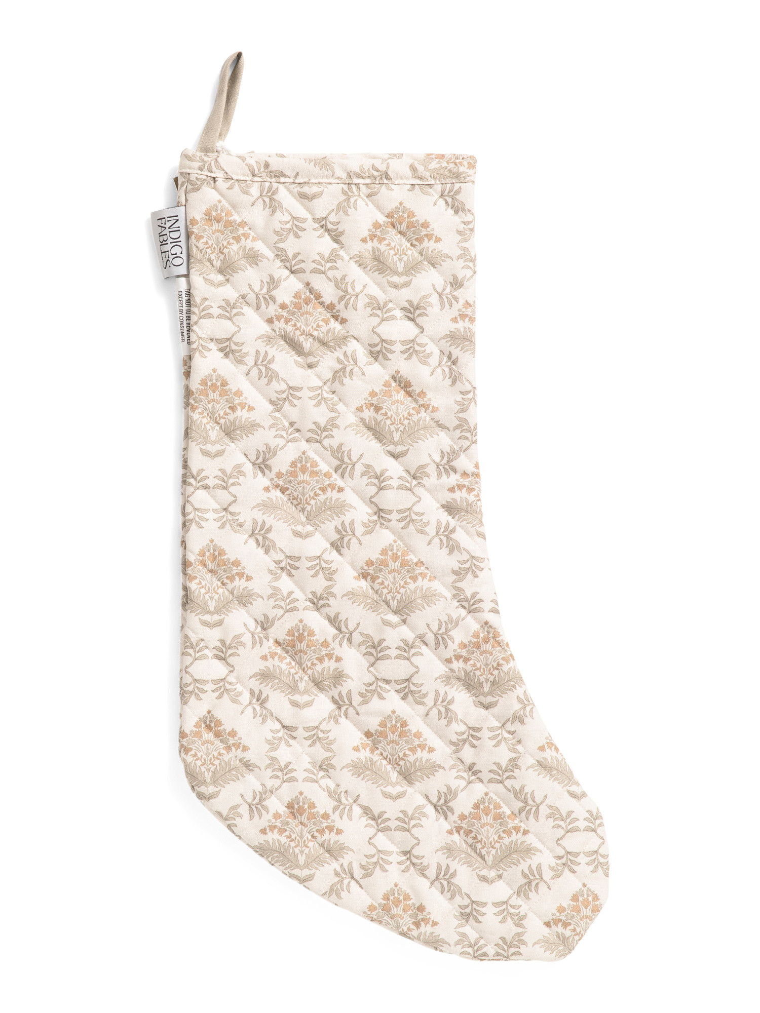 Field Of Florals Block Print Stocking | TJ Maxx
