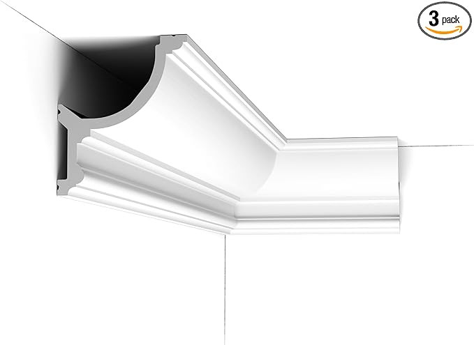 Orac Decor | High Density Polyurethane Foam Crown Moulding for Indirect Lighting | Primed White |... | Amazon (US)