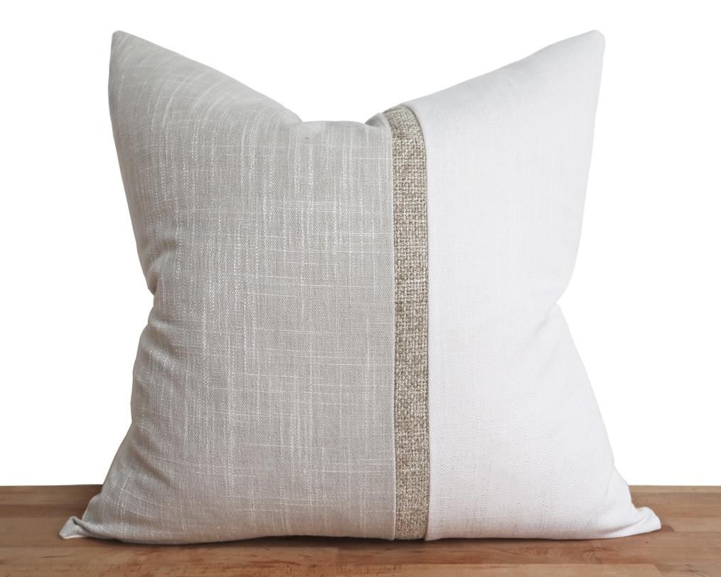 Chic Minimalist Colorblock PIllow Cover | Coterie, Brooklyn