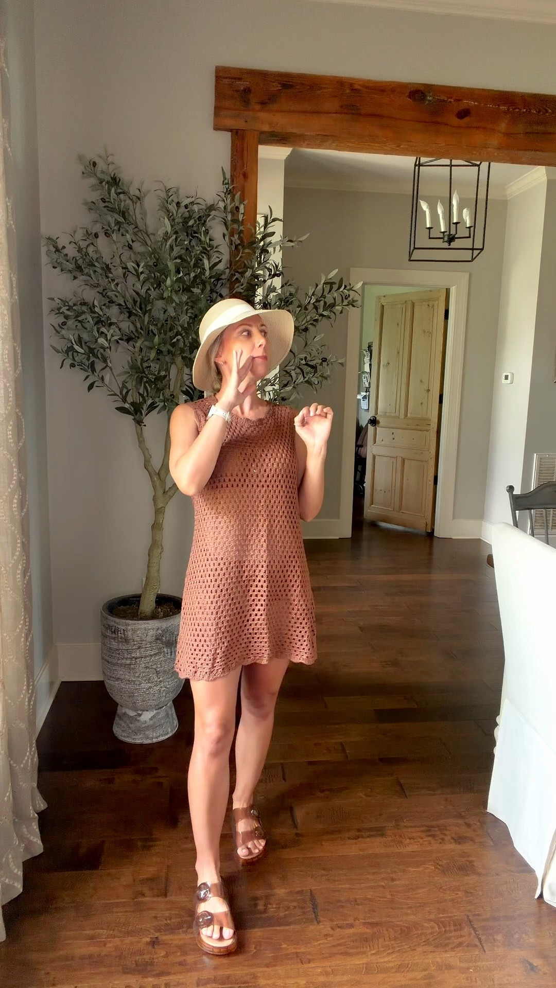 Another Summer Pool Day Fit 💦

#MomStyle #SwimCoverup #BeachHat #SummerSyle