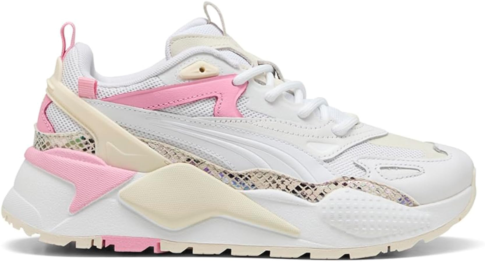 PUMA Womens Rs-X Efekt Anidescent Lace Up Sneakers Shoes Casual - White | Amazon (US)