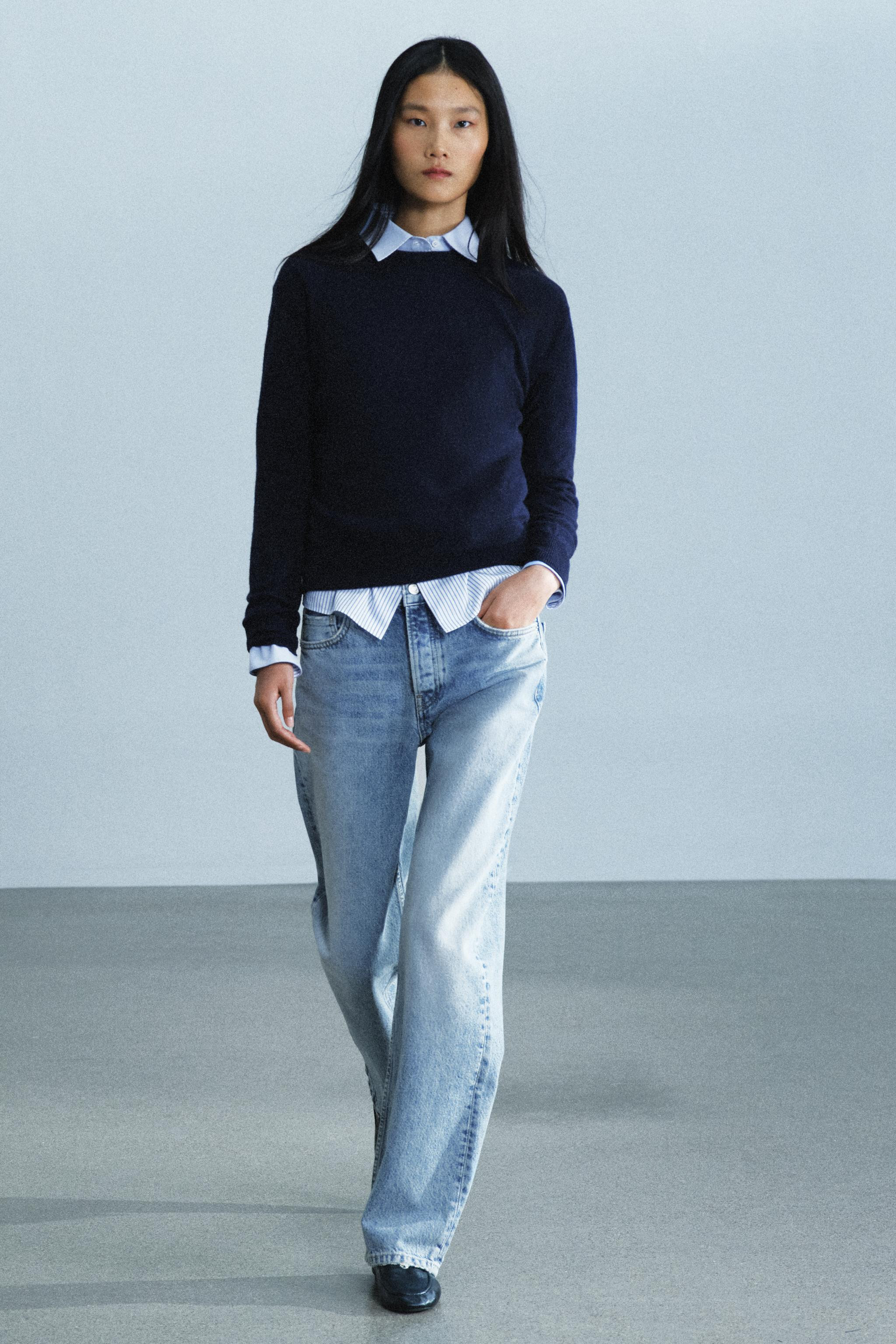 ZW COLLECTION MID-RISE STRAIGHT JEANS | Zara US