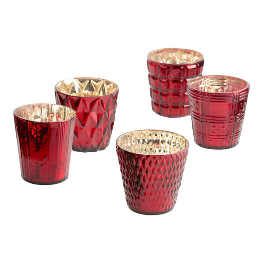 Mercury Glass Tealight Candle Holders Set of 5 by World Market | World Market