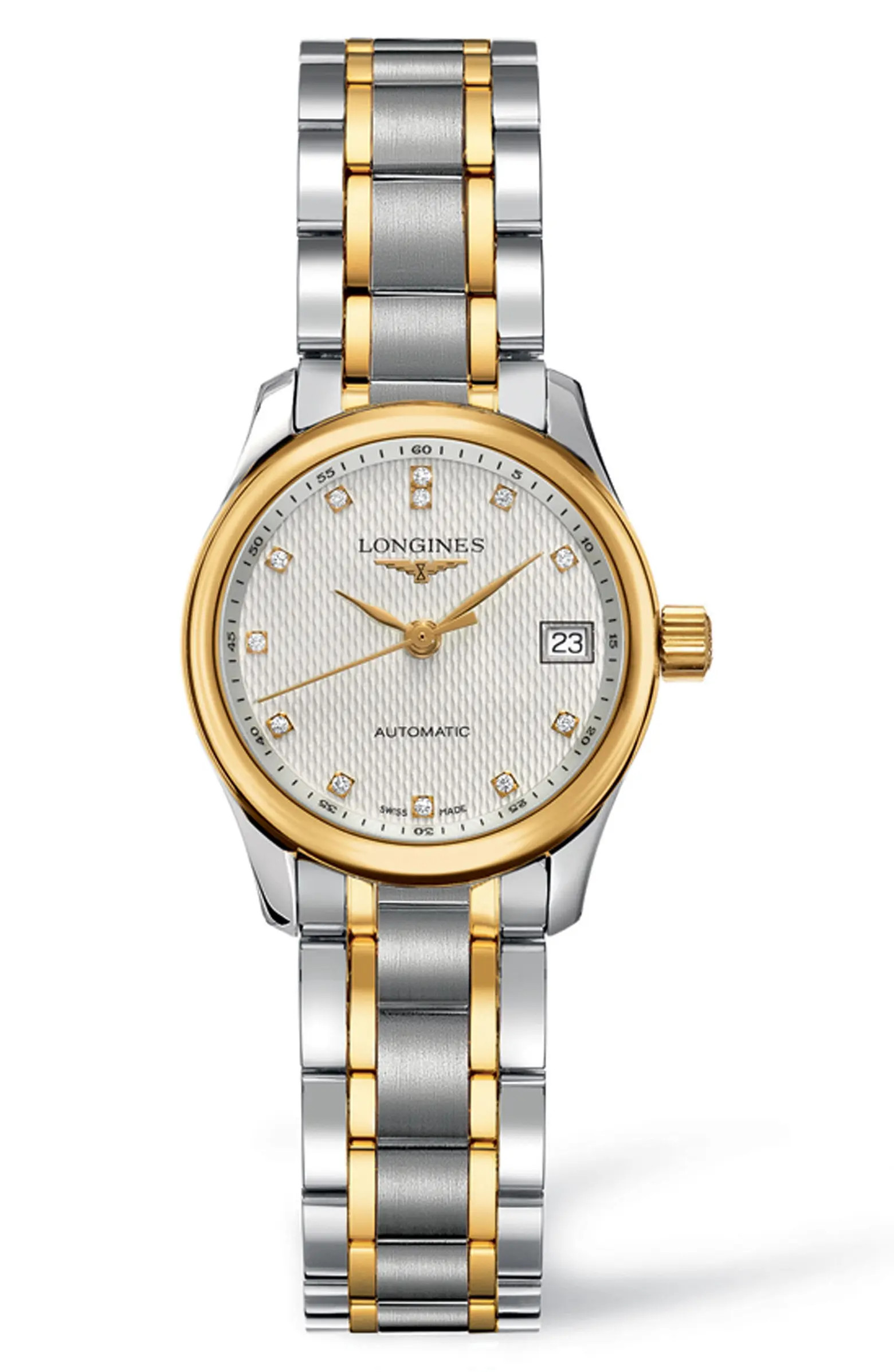 Master Automatic Diamond Bracelet Watch, 25.5mm | Nordstrom