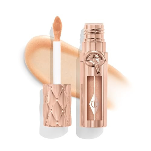 Charlotte Tilbury Big Lip Plumpgasm Lip Gloss - Hydrating Plumper with Hyaluronic Acid & Plumpgasm Heat + Ice Technology for Juicy, Glossy Fullness - Nudegasm Diamonds | Amazon (US)