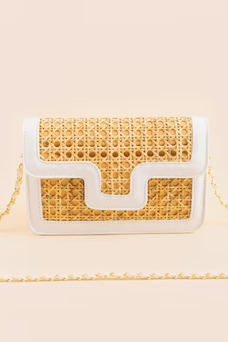 Nicole Rattan Crossbody | Francesca's