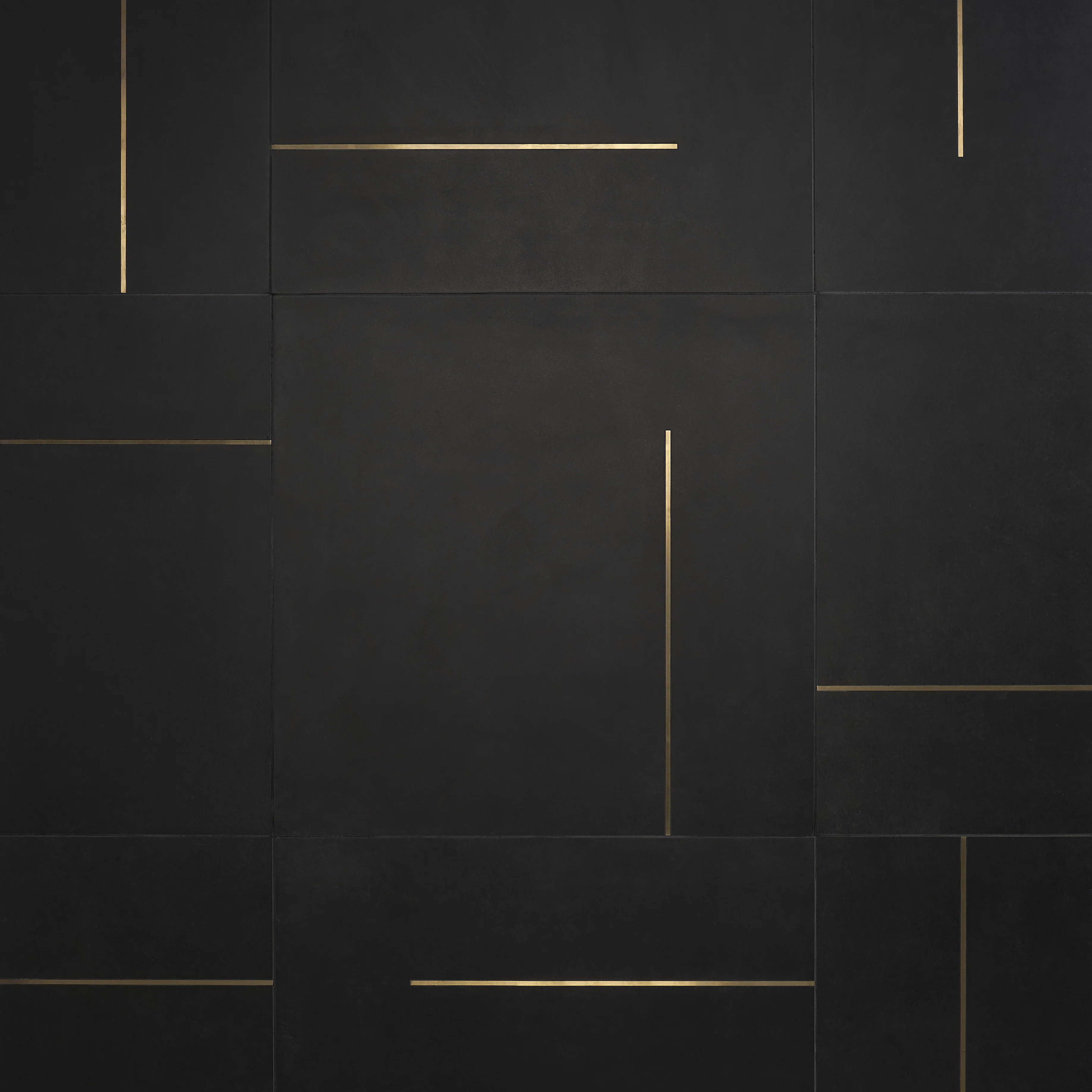 Linea 24" X 24" Porcelain and Brass Wall & Floor Tile (11.62 SQFT / Box) | Wayfair North America