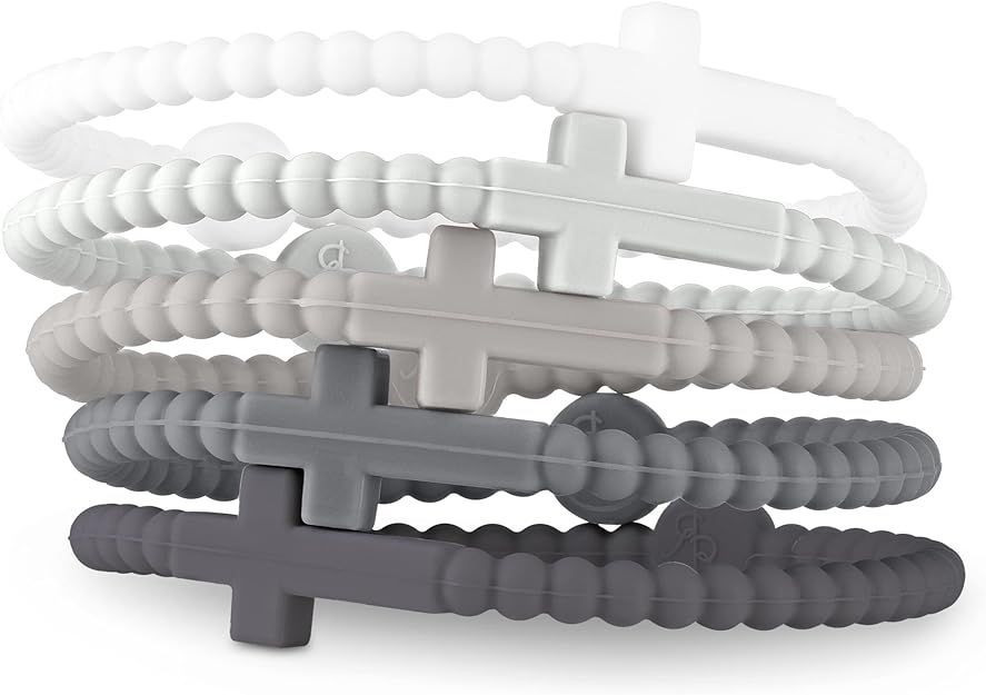Ryan & Rose Jesus Bracelets - Cross Silicone Bracelet | Amazon (US)