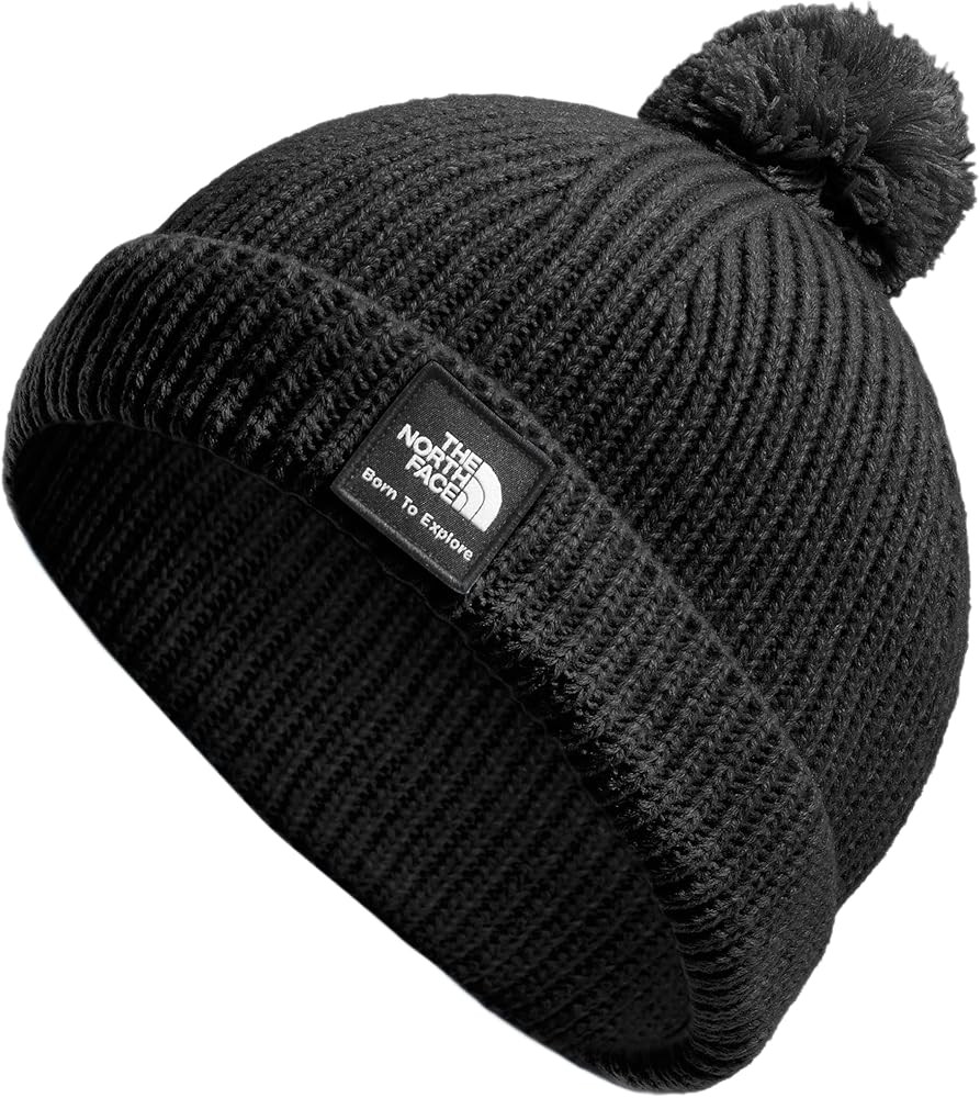 THE NORTH FACE Littles Box Logo Pom Winter Beanie Hat | Amazon (US)