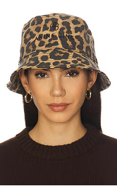 ANINE BING Nicks Bucket Hat in Black & Brown Leopard from Revolve.com | Revolve Clothing (Global)
